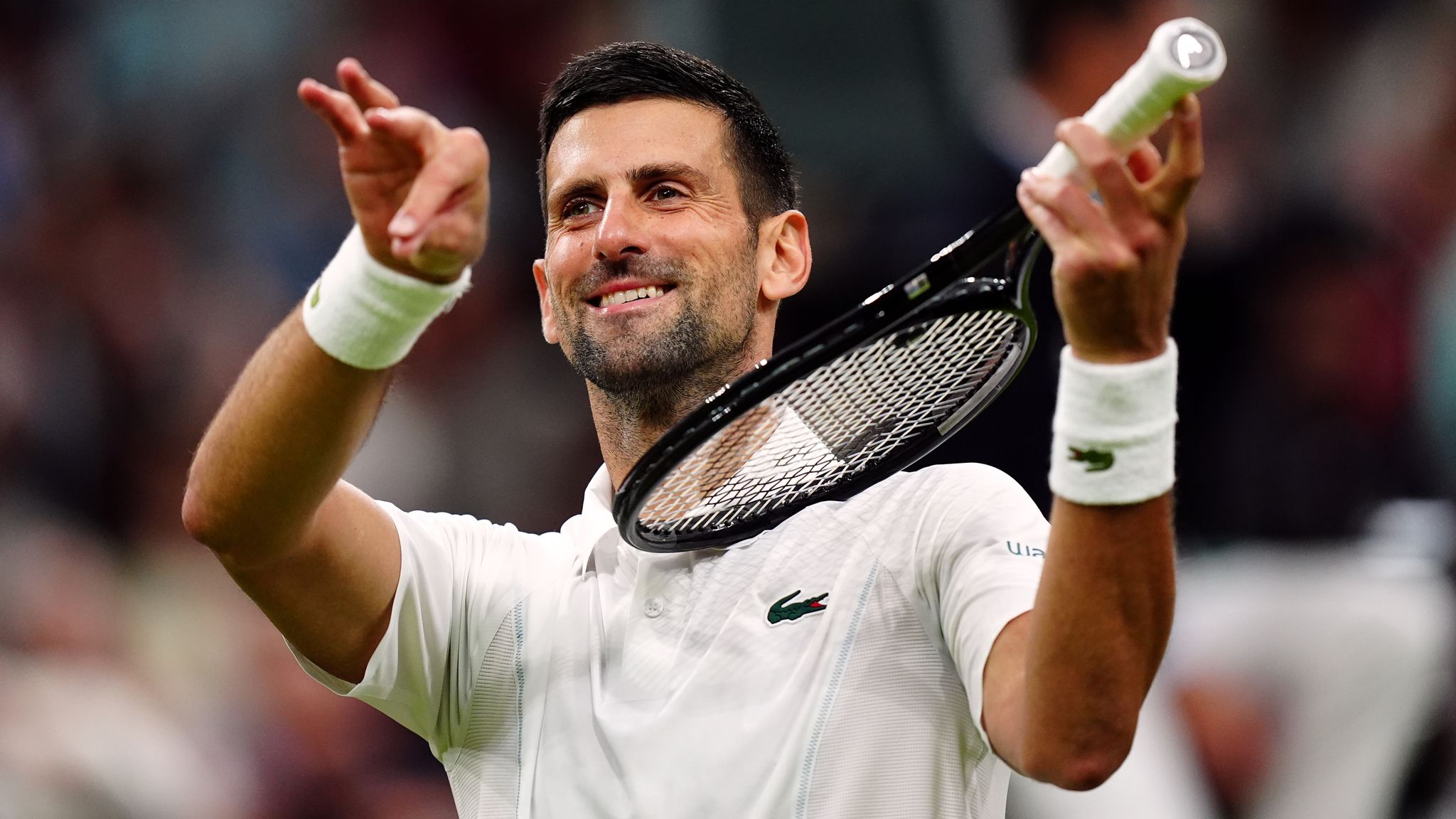 Novak Djokovic Violin Celebration